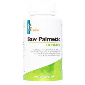 Екстракт Со Пальметто Saw Palmetto ABU, 100 капсул